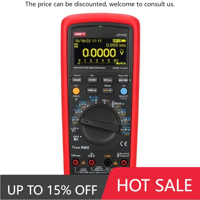 

UNI-T UT171C Industrial True RMS Digital Multimeter For Identifying Residual (ghost) Voltages In Large Capacitors At -30 Degrees
