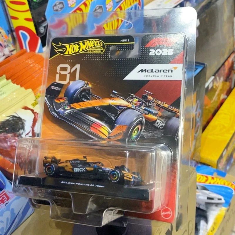 New Hot Wheels Premium Gold Label Hrv11 1/64 F1 Diecast Model Car Team Livery Formula Racing Collectible Vehicle Gift Toys