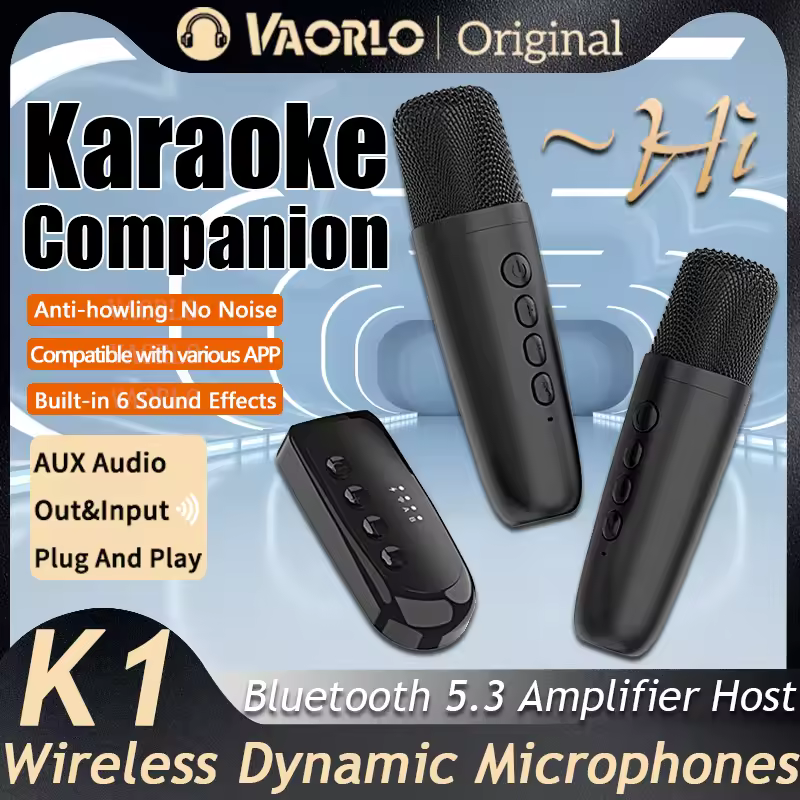 Vaorlo dsk1 מקורי bluet' אלחוטית-סליל מיקרופונים ktv dp מערבל עבור רמקול קווית/pc/טלוויזיה/ערכת מכונית