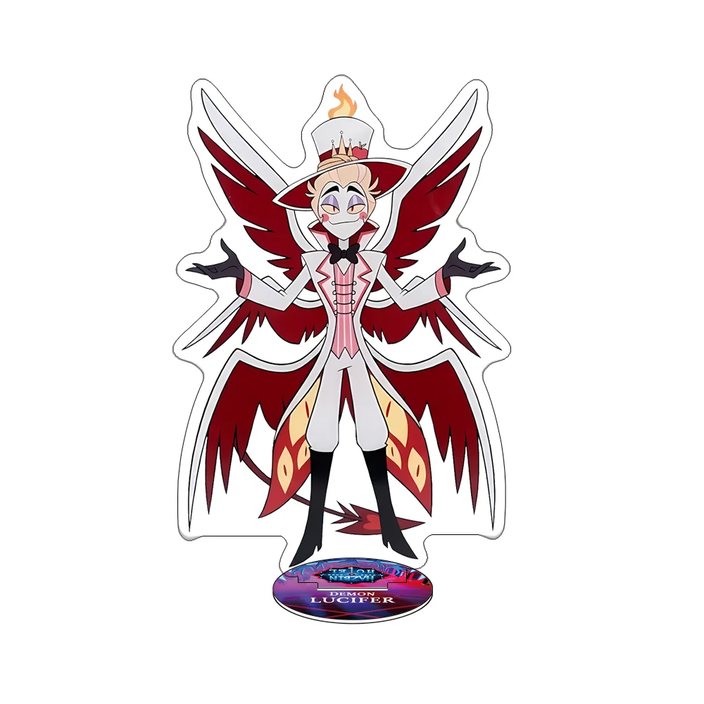 Anime Hotel Hazbin / Helluva Boss Acryl-Ständer 15cm - Verschiedene Dämonische Charaktere Sammlerstück Desktop-Deko Geschenk – Detail 2