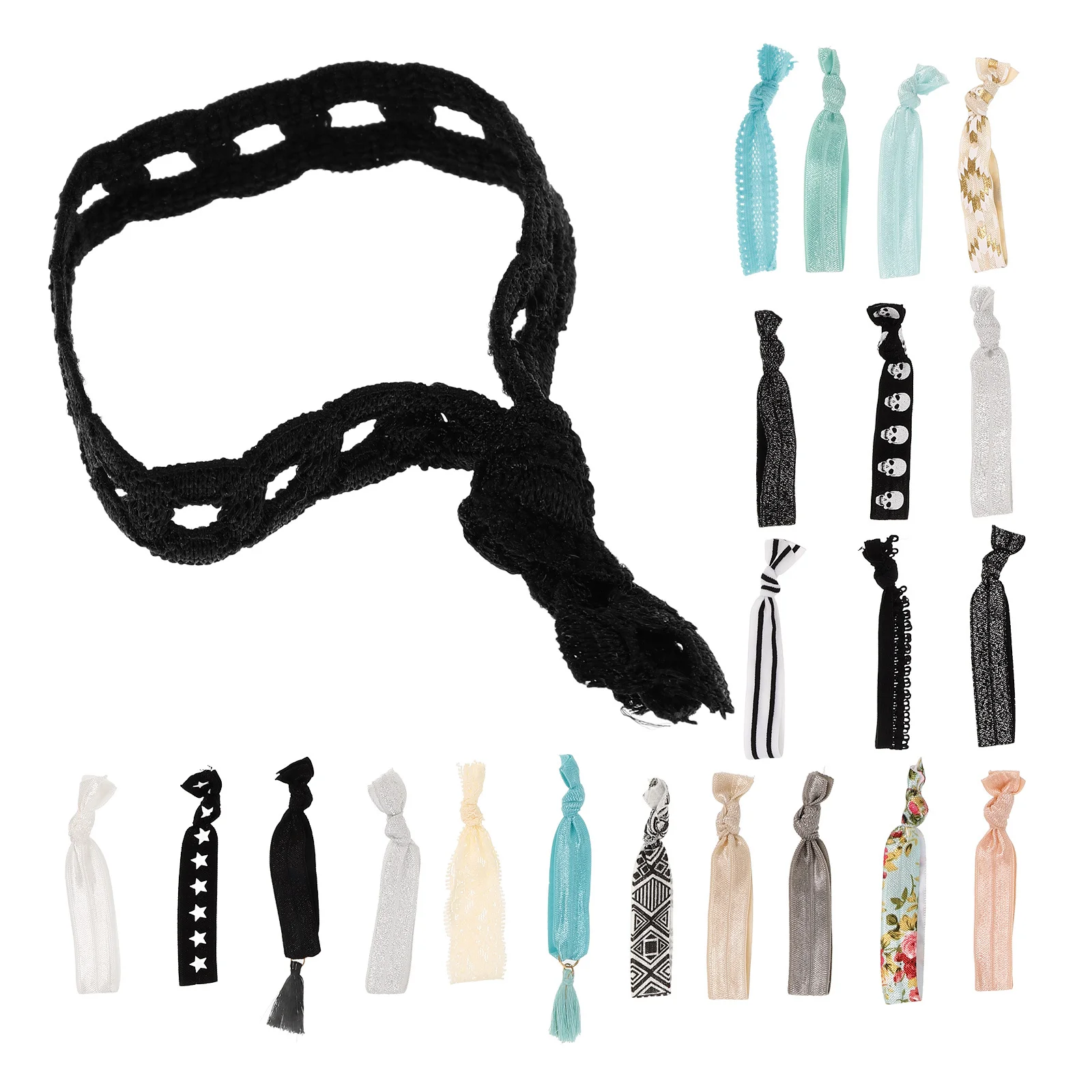 

2Pcs Girls Hair Accessories Elastic Ponytail Holders No Crease Scrunchies for Women No Crease Ponytail Holder Women Hair Ties