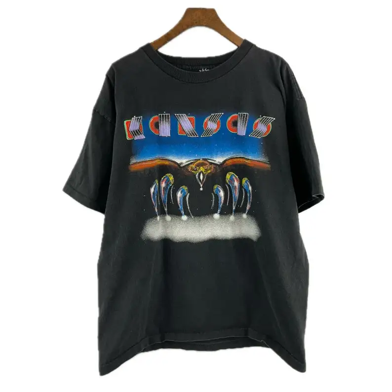 

Vintage 1991 Kansas Concert Tour Band T-Shirt Size L Black