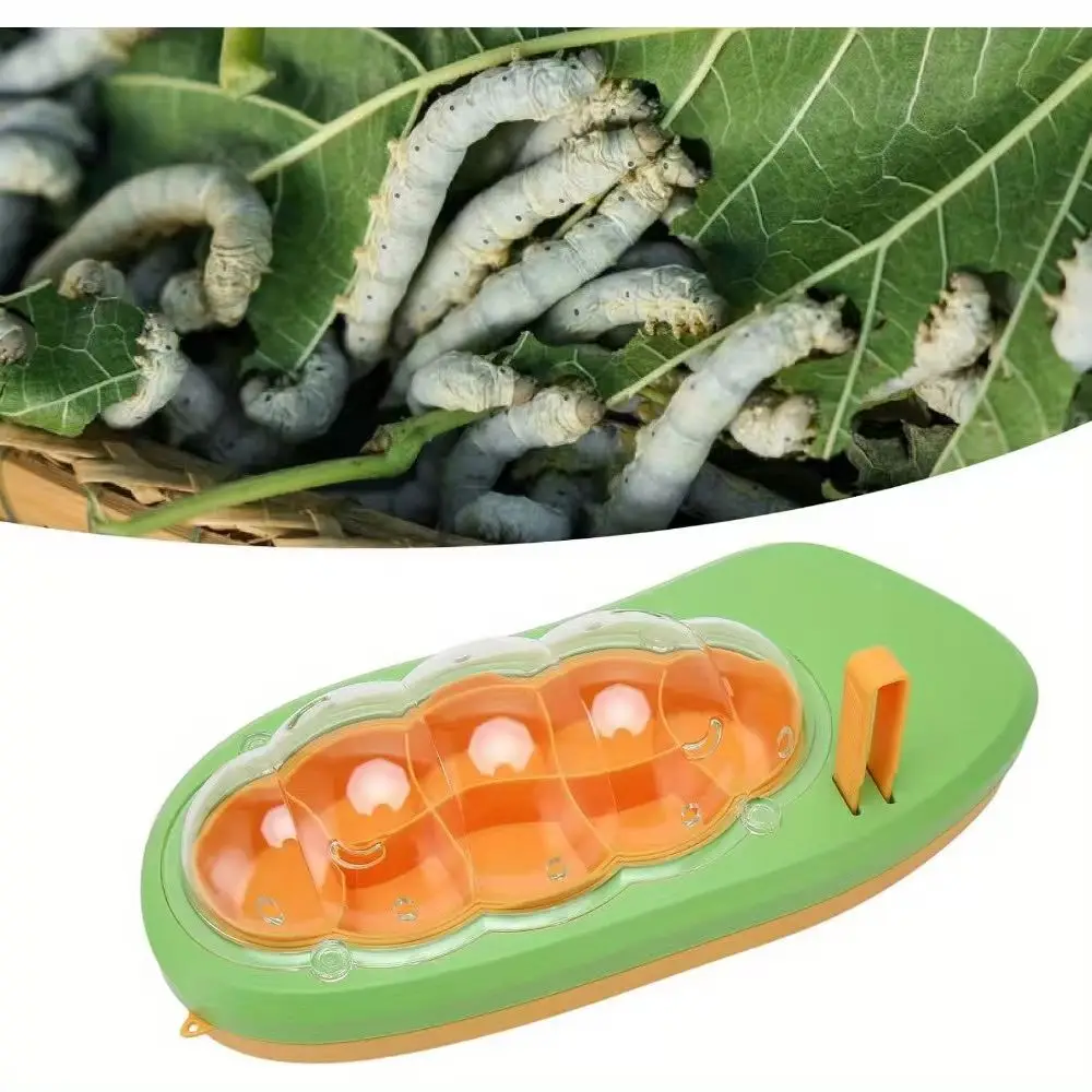 Silkworm Breeding Box Educational Rearing Container Transparent Observation Habitat Learning Kit for Kids Science Projects
