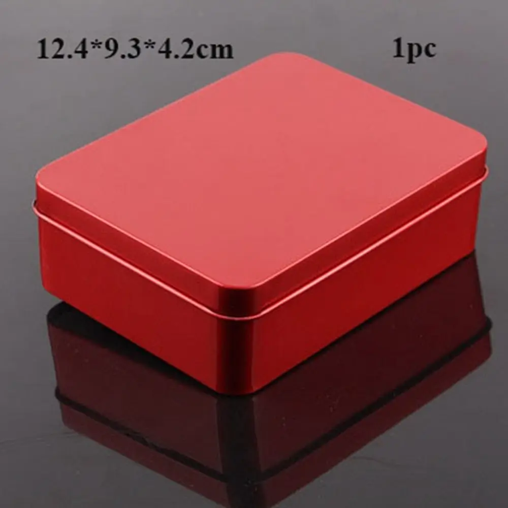 1/2pcs Portable Aluminum Tin Jar Red Color Multistyles Cosmetic Container Refillable Bottles Cream Balm Nail Candle