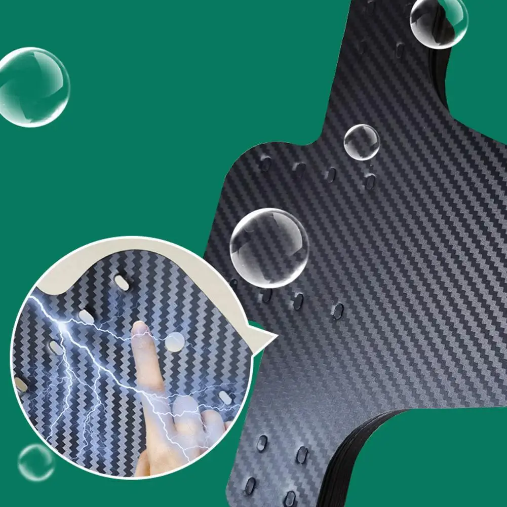 Mountain Bicycle Fenders Plastic carbon fiber Colorful Front /rear Bike Mudguard Mtb Bike Wings Mud Guard Cycling Accessories ﻿ image 4