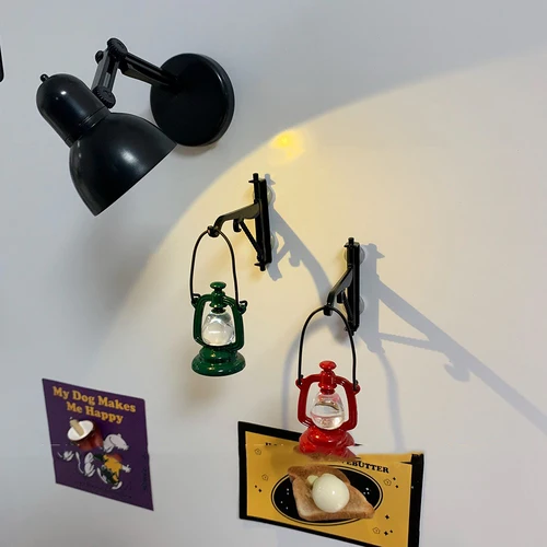 인스 장식품 냉장고 자석, 얼굴없는 남성 가지 조명, LED 소형 후크 냉장고 자석, 창의적인 단순함 자석  Best5