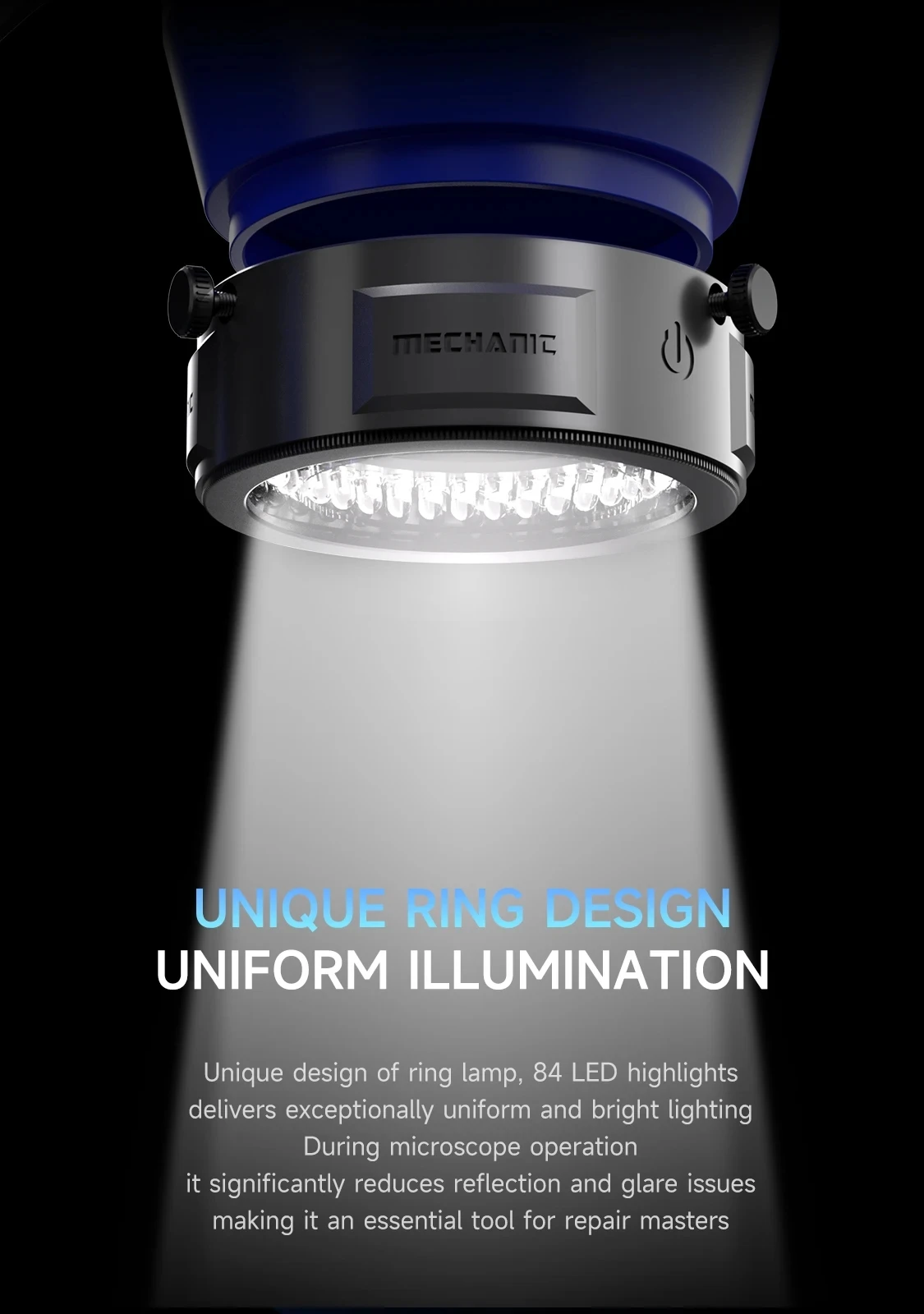 ميكانيكي LS5/LS6 المجهر الاستقطاب مصباح مصمم على شكل حلقة مصباح مكافحة وهج LED المجهر حلقة مصباح لأدوات إصلاح لحام الدقة #2