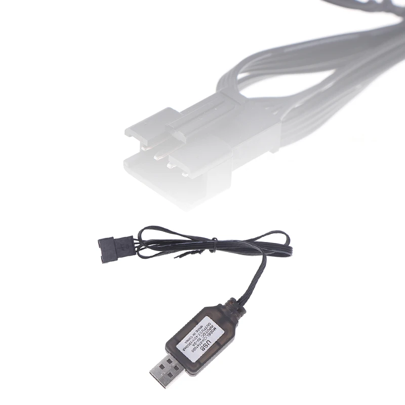 1PCS 7.4V SM-4P Plug USB Charger For DE36W DE65 HM202 EC08 EC16 RC Car M416 Electric Gel Ball Blaster Battery Charger