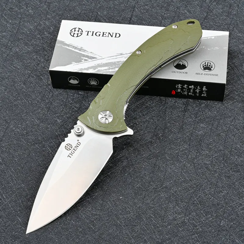 

TIGEND G10 Folding Blade Knife Tactical Military Pocket Knives Self Defence Combat Hunting Survival EDC Jackknife Nava Faca