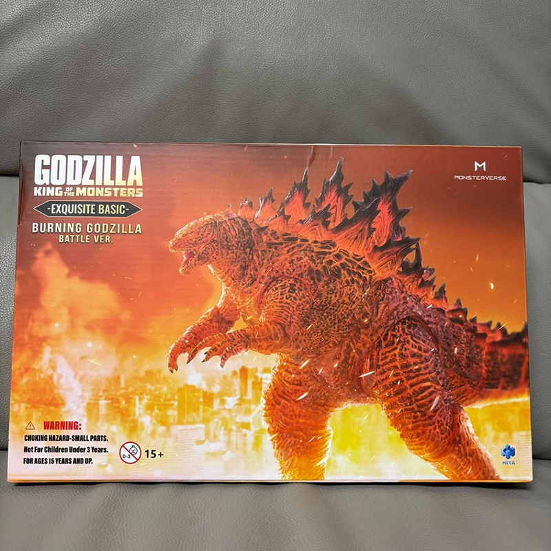 

Оригинальная HIYA 7-дюймовая фигурка Godzilla King of The Monsters Burning Godzilla Battle Ver, коллекция моделей, игрушка в подарок
