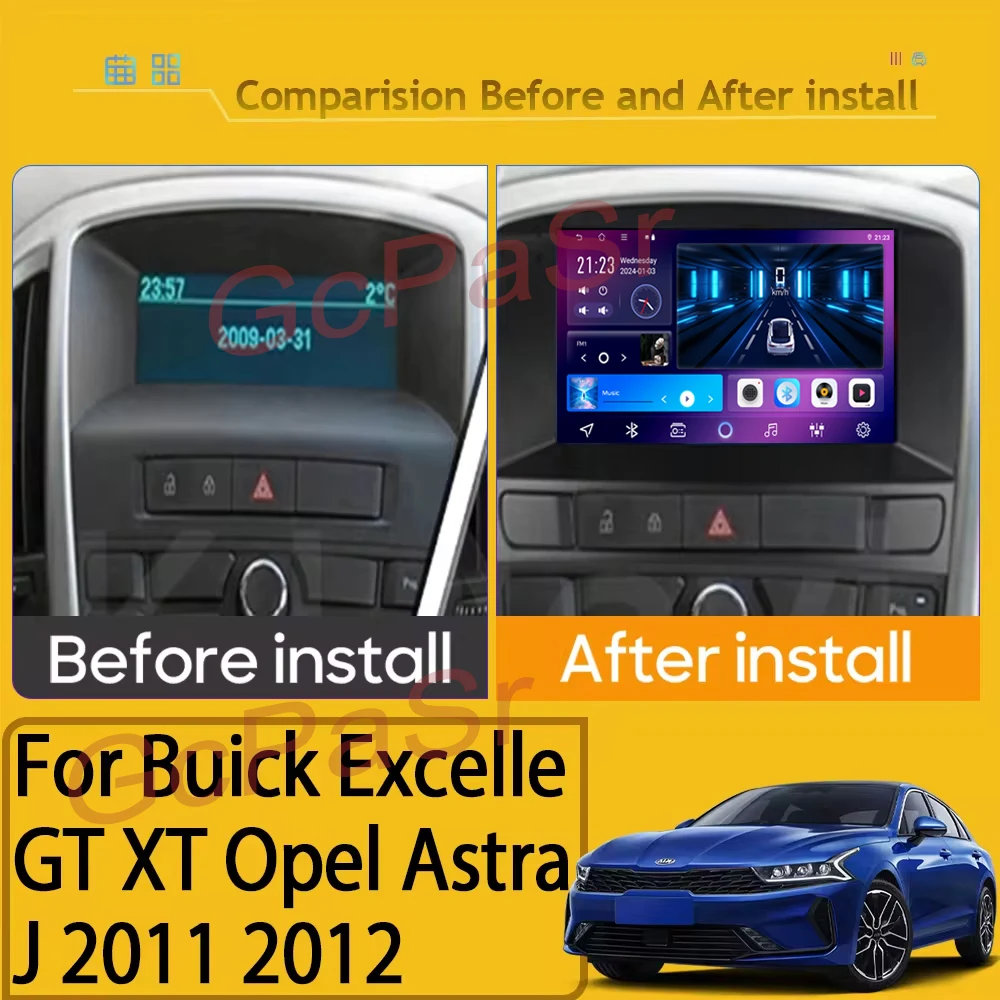 For Buick Excelle GT XT Opel Astra J 2011 2012 Car Dvd adio Stereo Multimedia Player 5G wifi GPS Navigation Wireless Carplay CPU