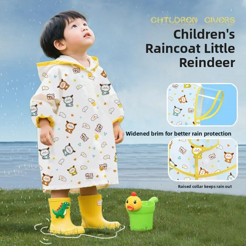 

Children's Raincoat Waterproof Full Body Raincoat for Nursery And Primary School Boys Girls Baby Toddler Kindergarten Students
