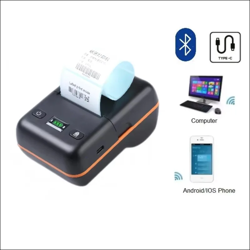 Wireless Mini Label Printer OEM & ODM Handheld Inkless Portable Sticker Thermal Label Printer with Blue tooth function BT-58L