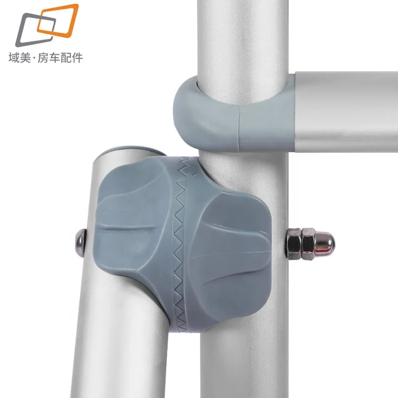 Easy-to-install Rear Folding RV Ladder Accessory for Motorhomes Aluminum Alloy Exterior Step Tool for Camper Van Trailer