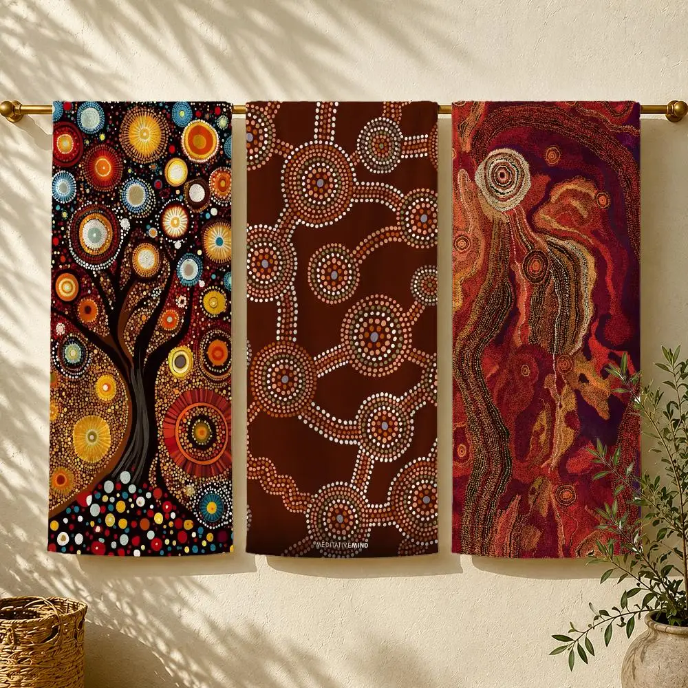 A-Australian Aboriginal Art Towel Towel beach towel, quick drying absorbent bath towel for Swim,Gym,Camping,Outdoor hot