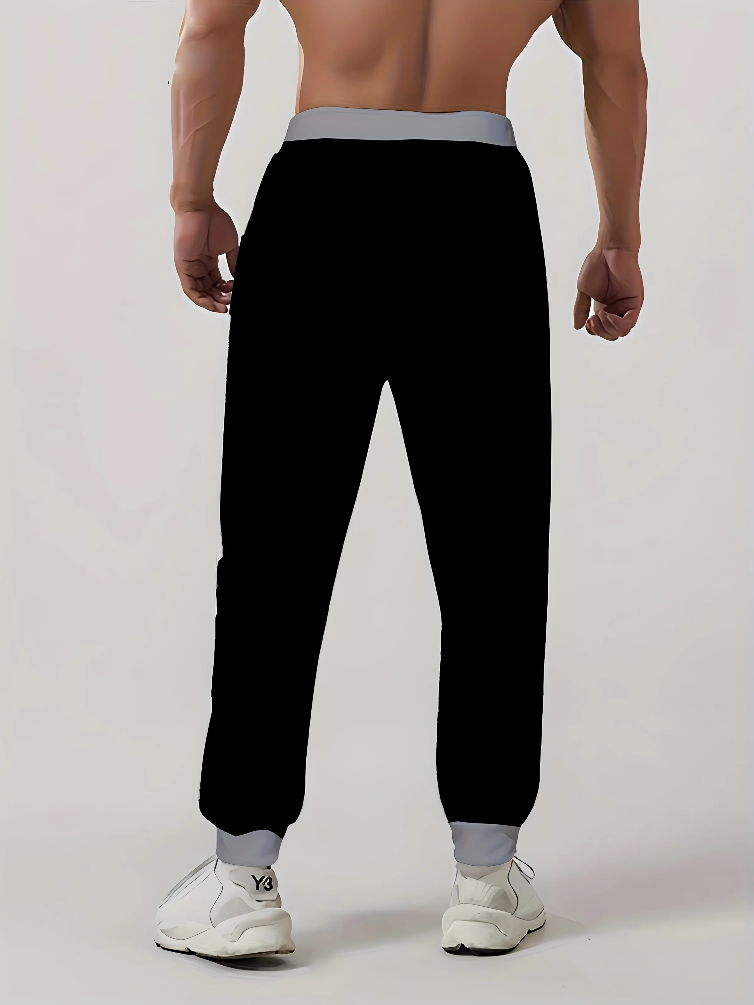 New men's casual fashion 3D printed outdoor street style trousers for the autumn of 2025