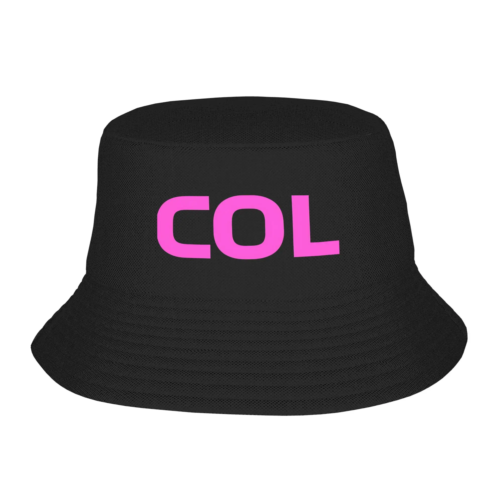 Sombrero de Pescador Franco Colapinto con Iniciales COL, Color Rosa Alpino, para Exteriores, Unisex, Clásico, para Caza, con Visera, Plegable