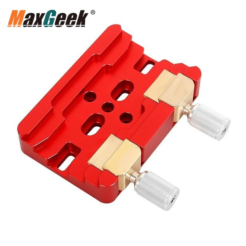 TeSeek Wide and Narrow Dual Use Dovetail Slot Double Slot and Bolt Dovetail Groove Astronomical Telescope Accessory Grey/Red