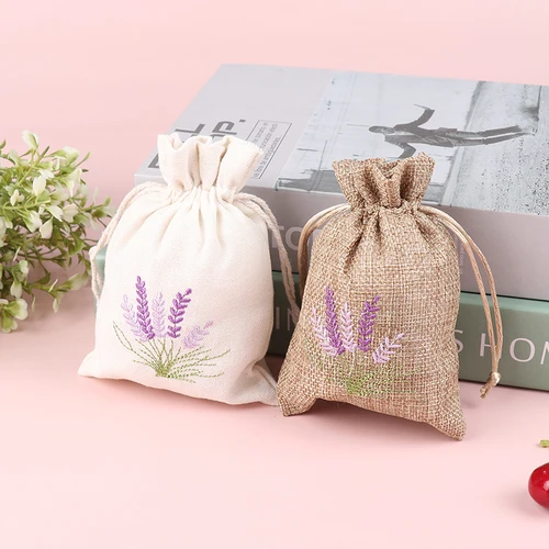Imagen 2 del producto Bolsa de aromaterapia para almacenamiento de Perfume, estuche de aceite esencial, bolsas de lavanda, bolsas de Aroma de flores secas, bolsas de lavanda bordadas