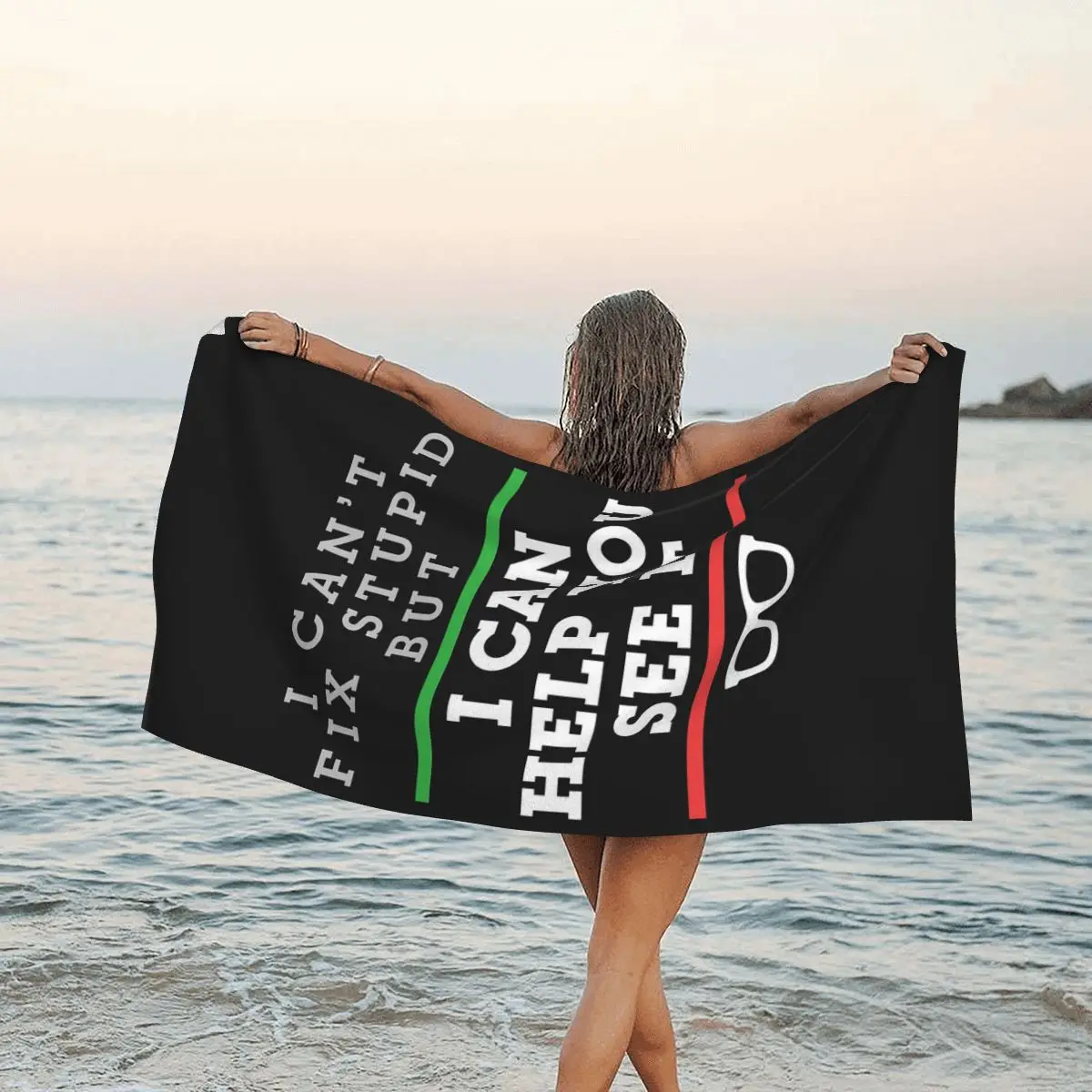 Optometrist, optometría, oftalmología, diciendo ver, impresionante toalla de playa, microfibra suave, absorbente de secado rápido, toallas rápidas para piscina