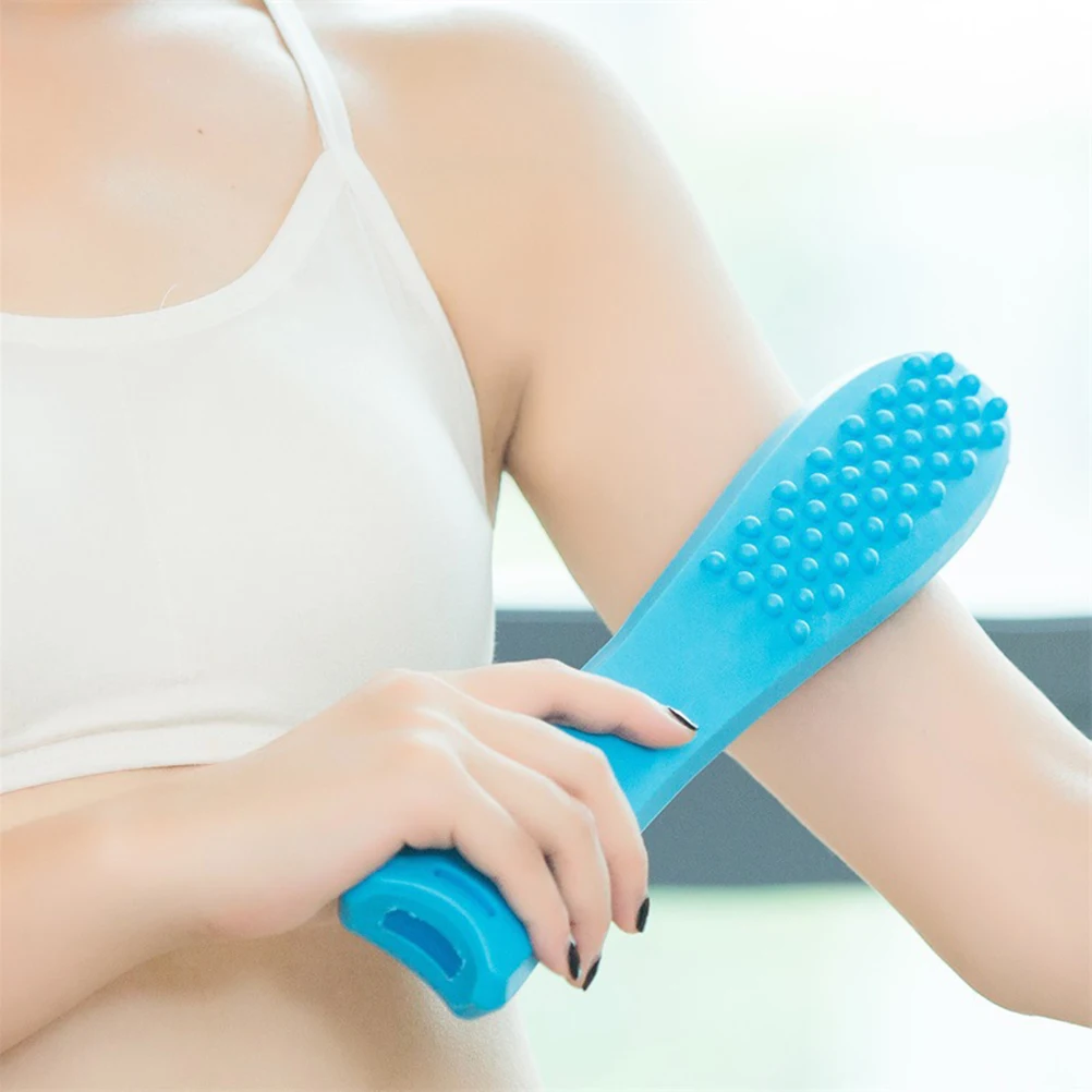 

1pc Portable Massage Stick Salient Surface Design Body Pain Relief Massager for Neck Back Legs Home Office Blood Circulation