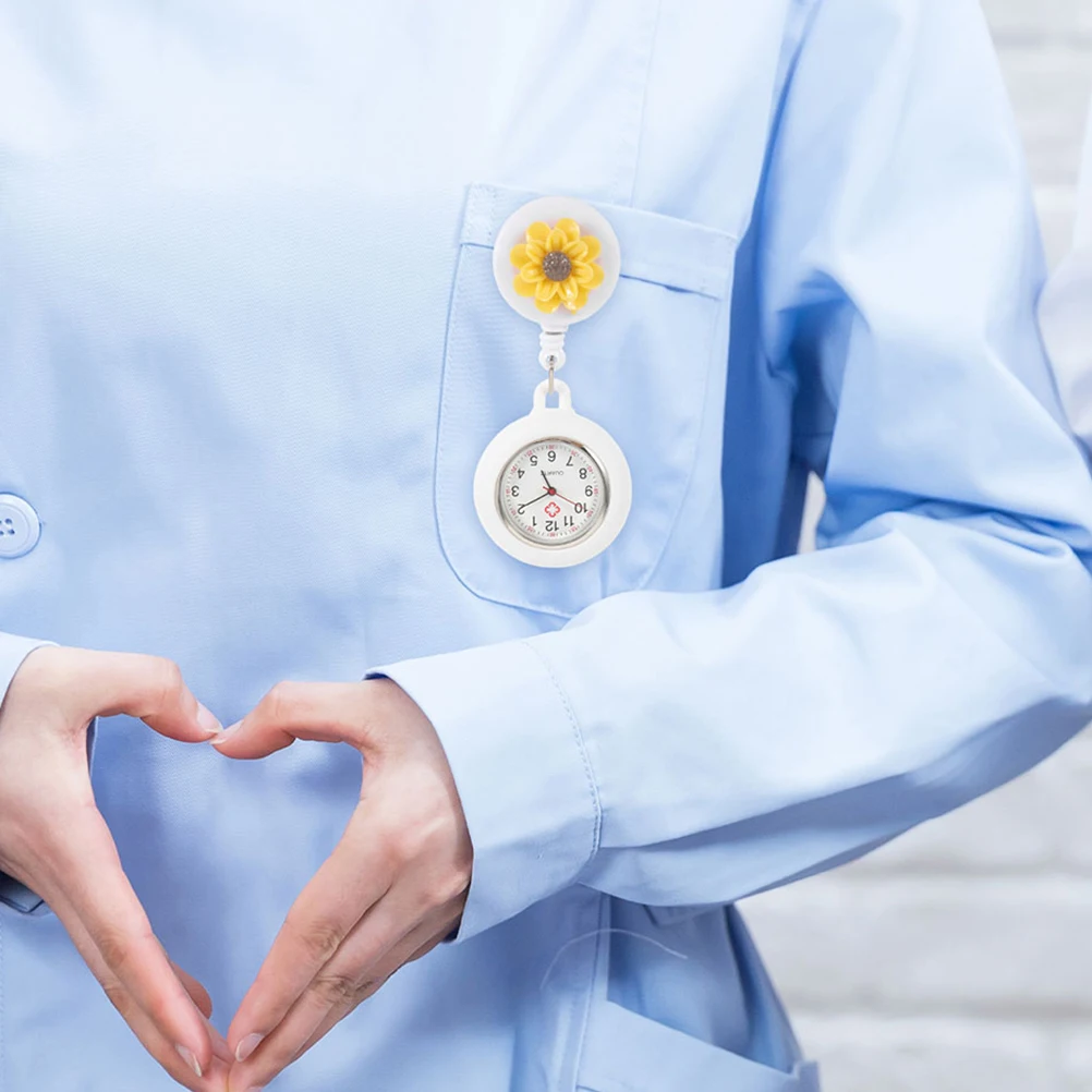 

2pcs Chest Watch Pcs Retractable Clip Nurse Watches Women Doctors Durable Watches For Nurses Accessories Fob Practical