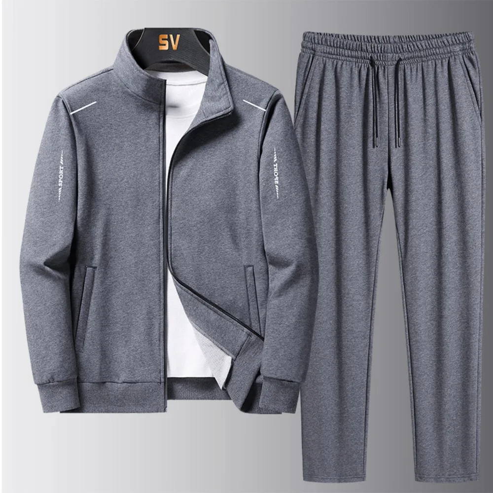 2024 New Fashion Casual Sports Suit Men\'s and Youth Casual Sportswear Suit Men\'s Running Suit Long Sleeve Pants Suit