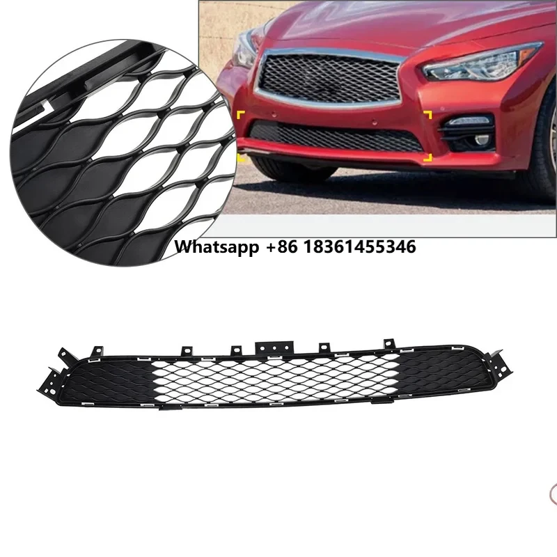 

Factory Hot Selling ABS Black Front Bumper Lower Grille Bezels Cover Premium Auto Exterior Accessory
