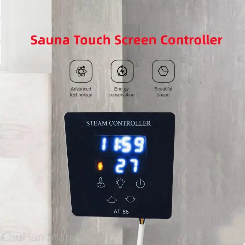 

3-18KW Touch Screen Spa Sauna Temperature Controller Repair Parts For ATS ST AT Series Steam Bath Generator Machine