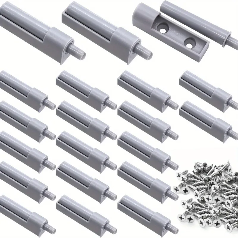 10PCS Soft Close Cabinet Hinge, Plastic with Sliding Screws for Silent Closing - Easy Mount for Kitchen, Wardrobe & Wooden Doors