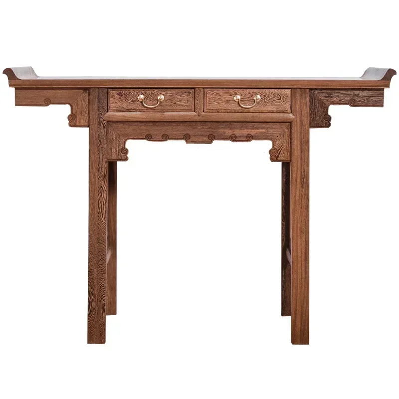 Mahogany furniture solid wood table warping case several new Chinese entrance Zhongtang wooden strip case