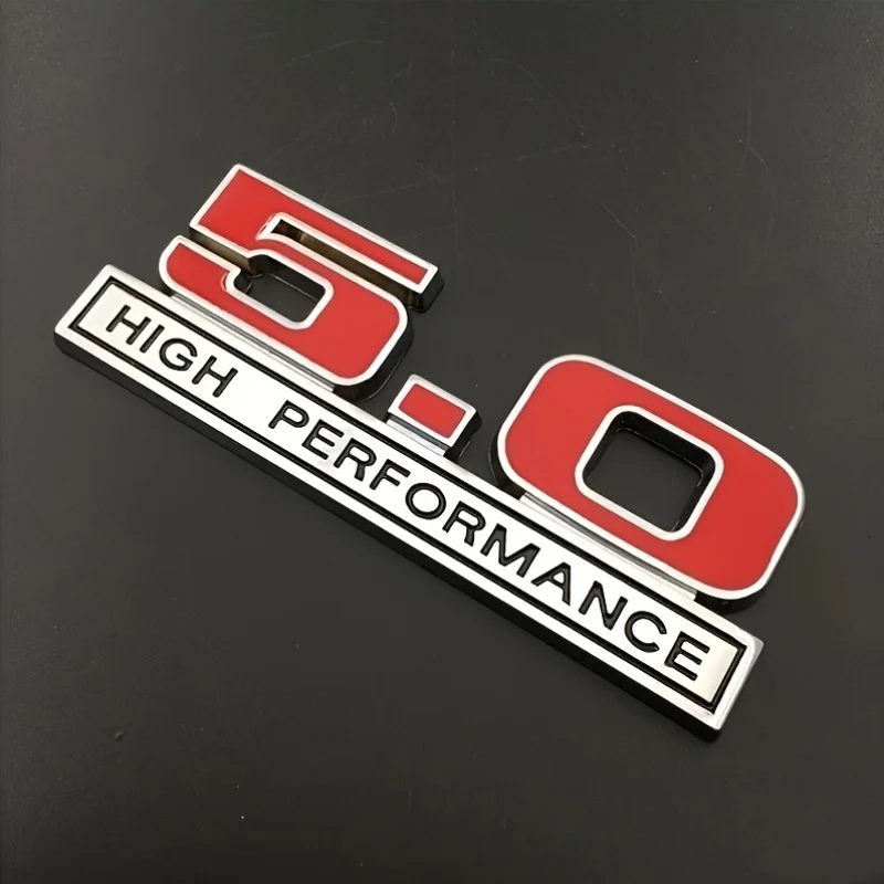 

1pc Universal Fit Metal 5.0 High Performance Emblem,for Car Fender - Side Panel Decal, for All Vehicle Types