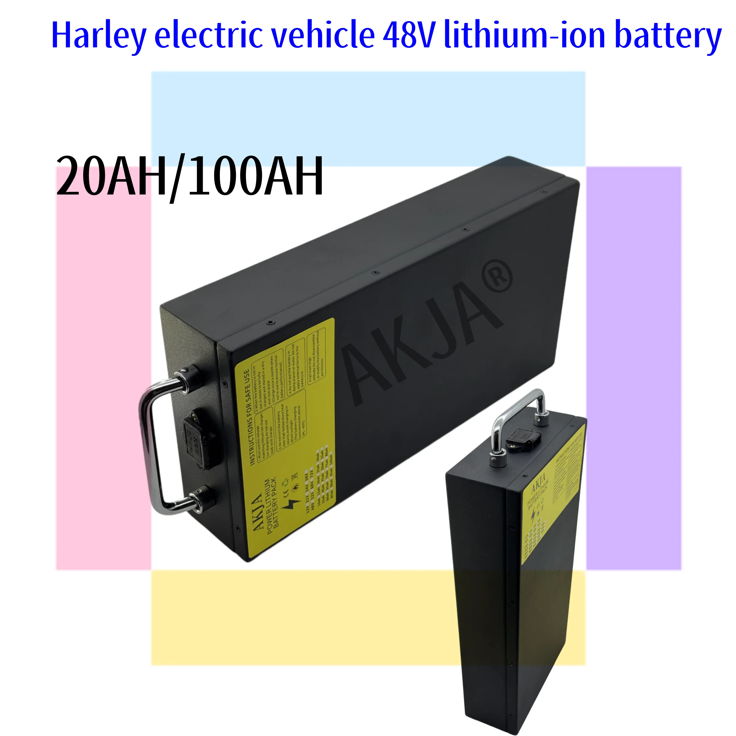 

Aviation Express Harley Electric Vehicle 48V100AH 18650 Lithium Battery Lithium Battery Pack Suitable for motors below 500W-3000