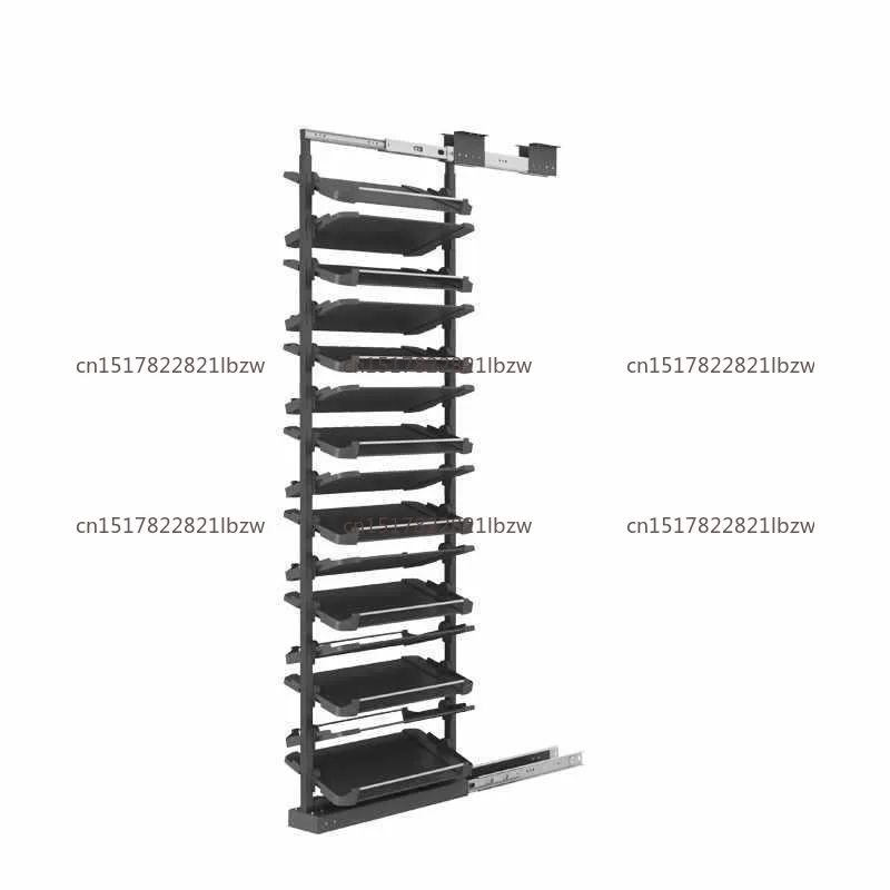 Shoe Cabinet Built-in Pull-out Shoe Rack Push-pull Large-capacity Retractable Pull Basket Partition Layer Shoe Storage Hardware