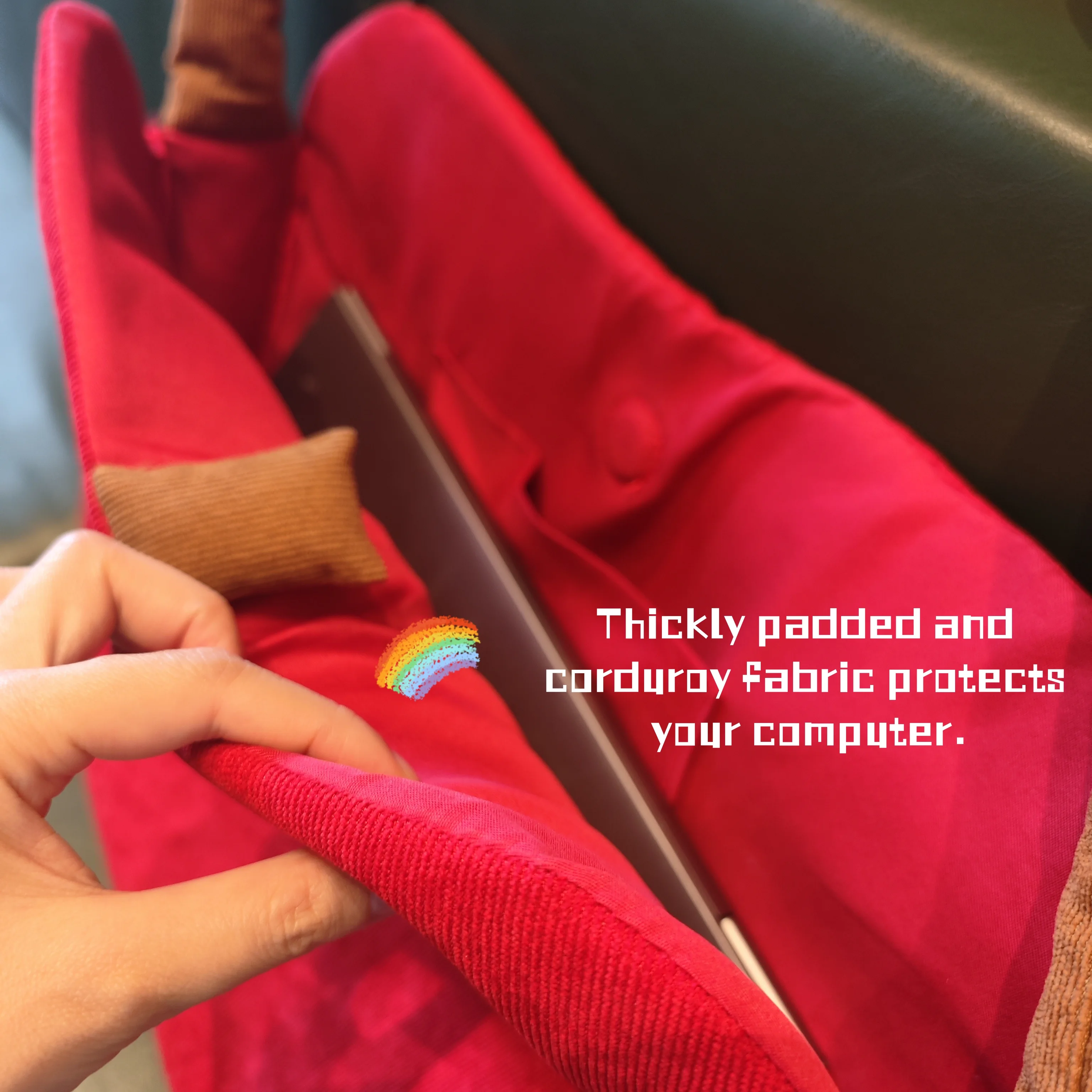 Słodki plecak na laptopa w kształcie jabłka, 15 "duża torba na miękka torba typu Crossbody na ramię na Tablet, modna torebka na prezent