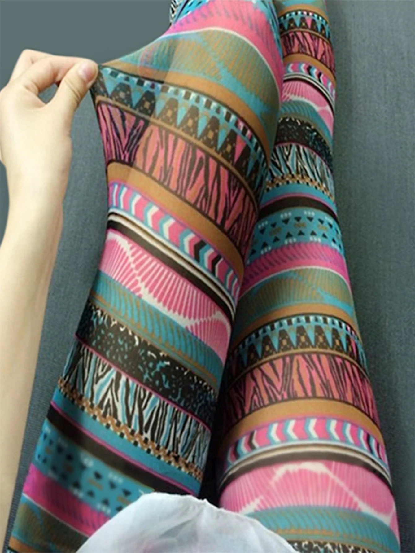 Skinny Fit Midi-legging voor dames, comfortabel, het hele seizoen, Koreaanse print, sportieve dagelijkse basislaagbroek