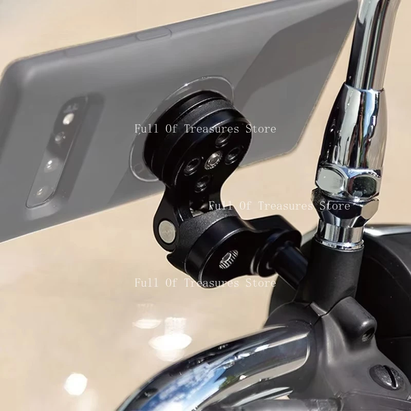 Universal Motorcycle Sheep Pedal Imitation Race ADV Street Bike Handlebar Motorcycle Navigation Mobile Phone Holder