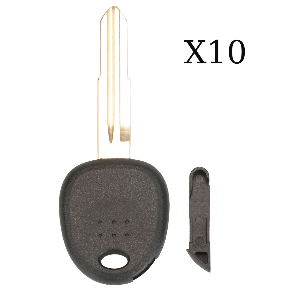 

jingyuqin 10PCS Applicable To 3 Specifications of Chips Transponder Key Case Shell For KIA Hyundai Accent Sonata Elantra Accent
