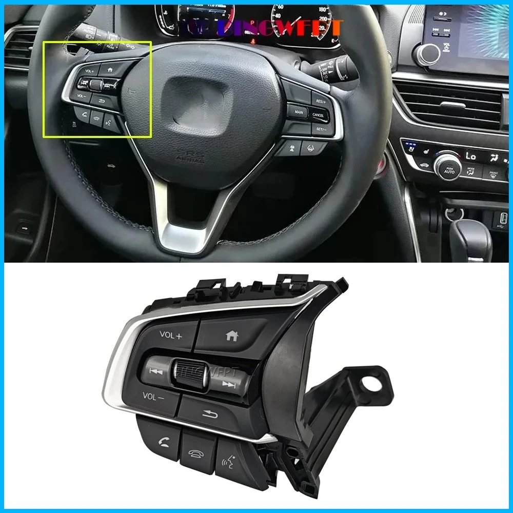 

Original Left Premier Quality Multi-media Steering Wheel Switches Buttons For Honda Accord No.10th 2018 2019 2020 2021 2022