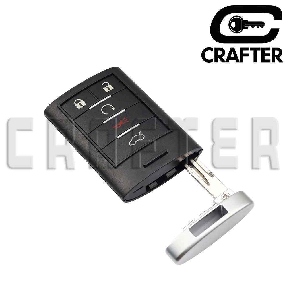 Chiave Crafter M3N5WY7777A 315 MHz ID46 Chiave telecomando intelligente per auto 4/5 pulsanti per Cadillac CTS STS SLS 2008 2009 2010 2011 2012 2013 2014