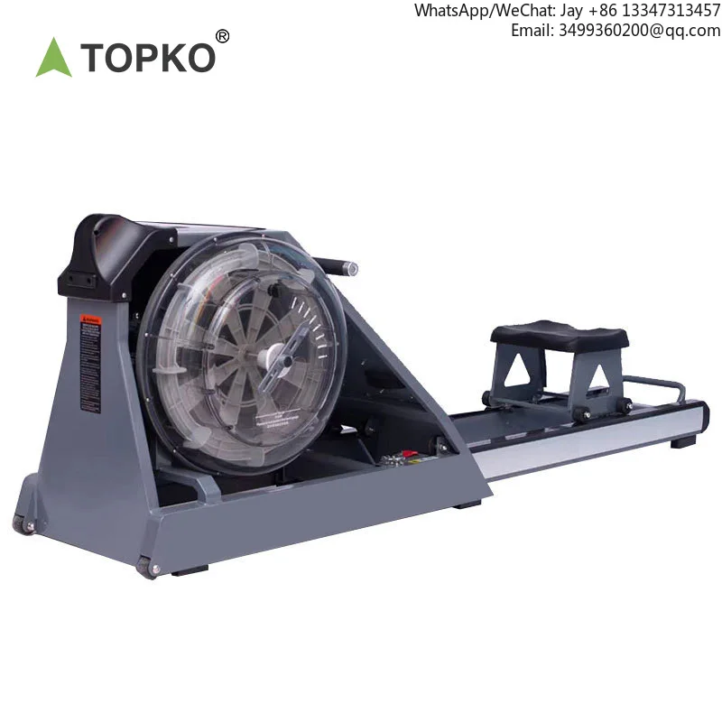 

High Quality Double Bucket Water Rower Rowing Machine Commercial Gym Cardio Training Equipment Folding Design For Home Use