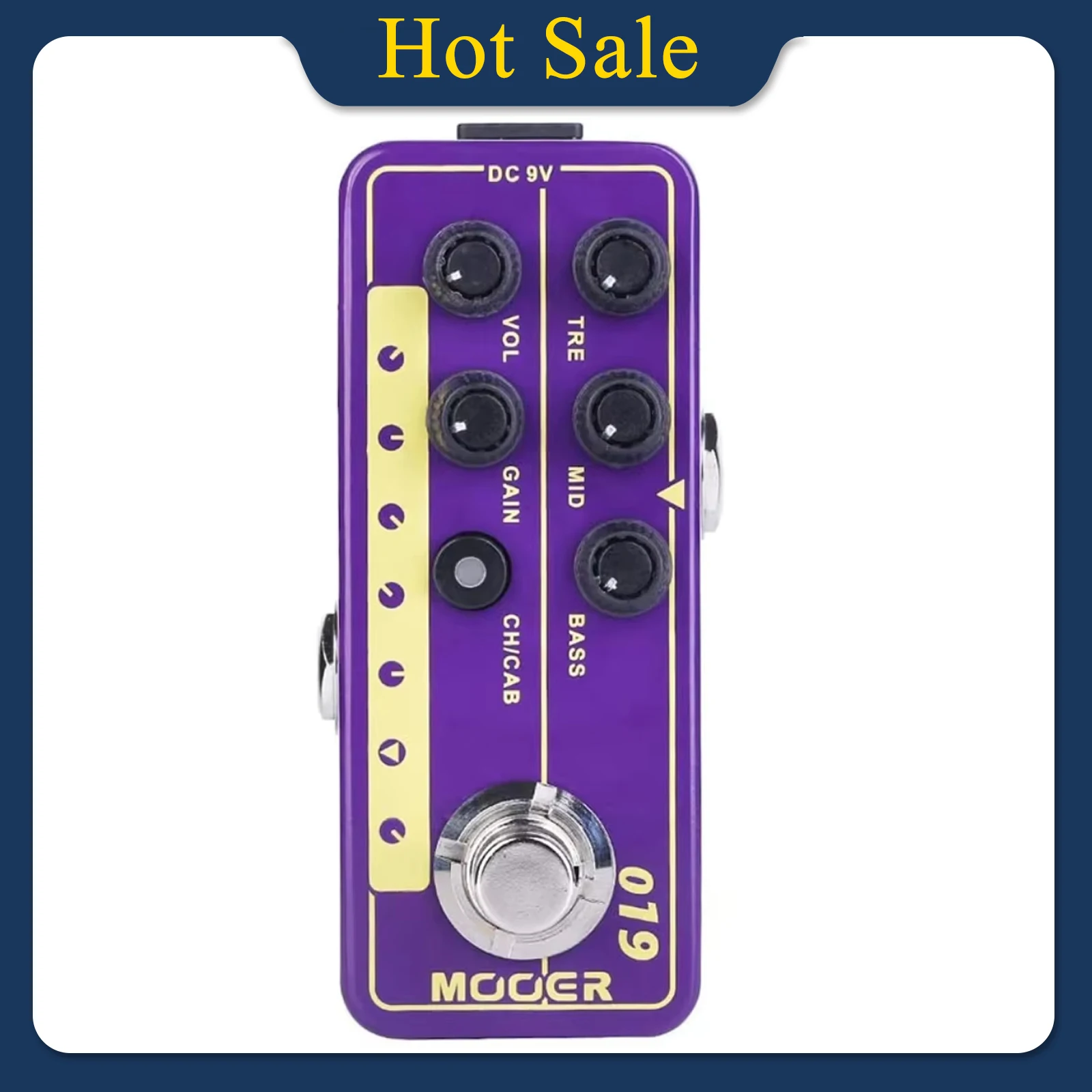 MOOER 019 UK Gold PLX Guitar Effect Pedal Digital Micro Preamp 70's Classic Rock Cabinet Simulation Effect Electric Guitar Parts
