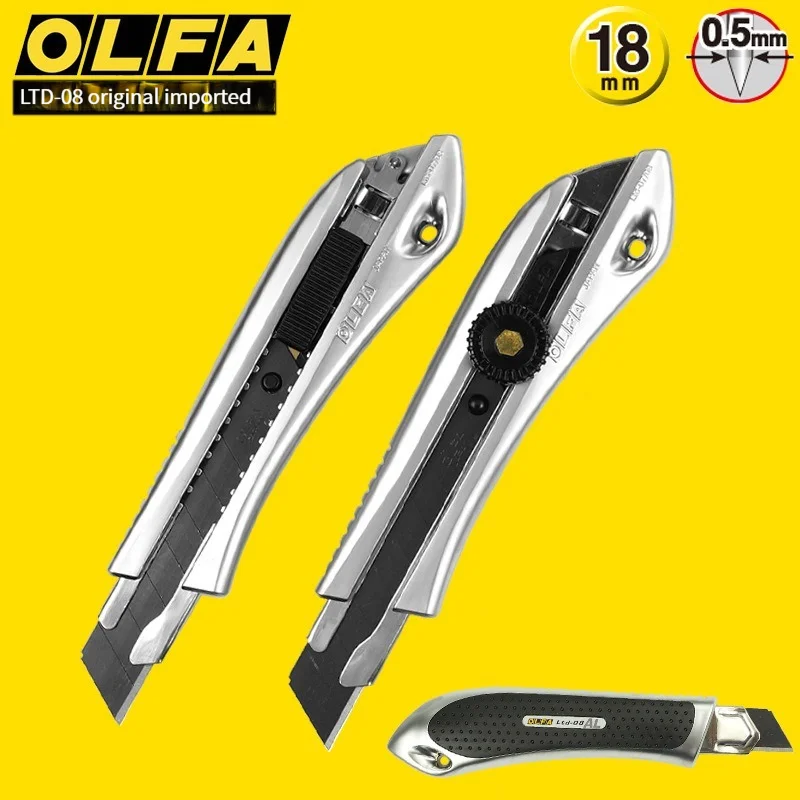 olfa 18 mm lamina parafuso bloqueio fixo e bloqueado multifuncional ferramenta de corte papel de parede processo faca de arte 01