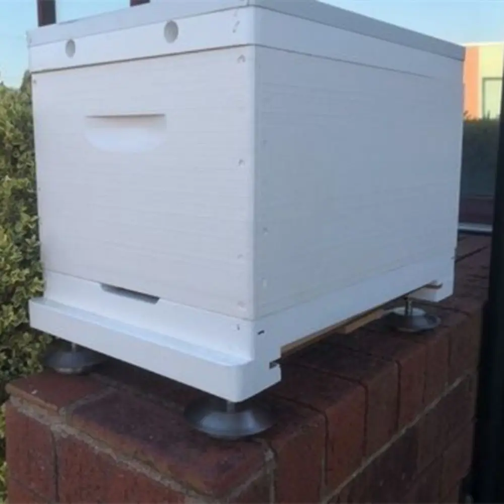 

Stainless Steel Beehive Stand Feet Sturdy Adjustable Ant-Proof Beehive Stand Heavy-Duty Stand Rustproof Hive Stand Bee Hive Tool