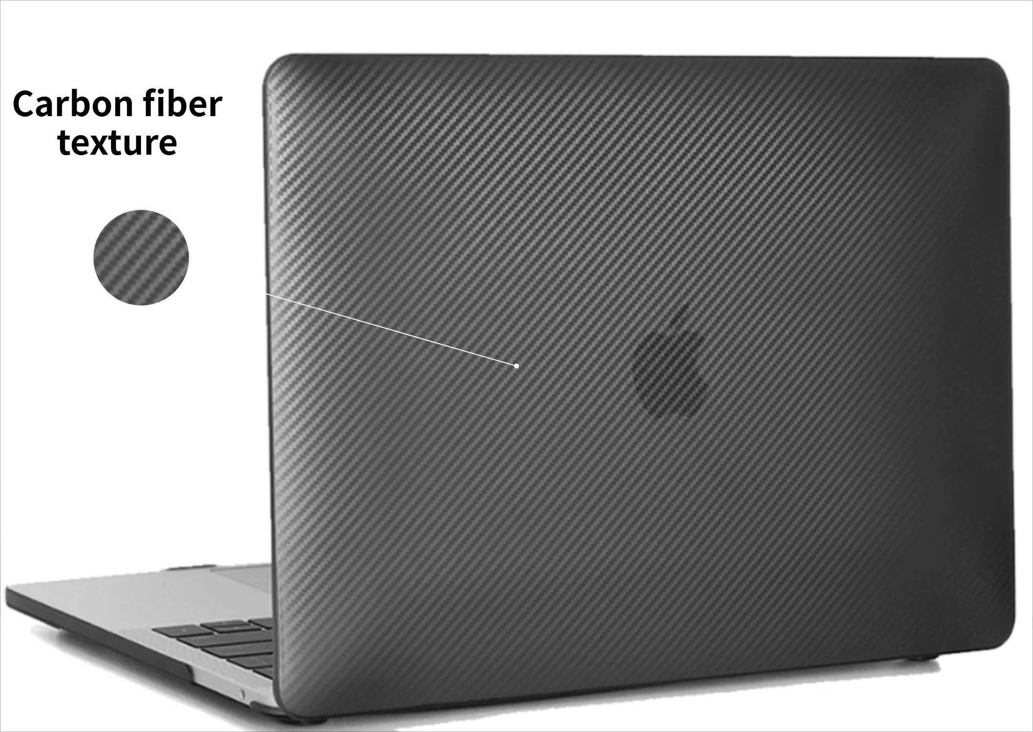 

Carbon Fiber Texture Anti-drop Laptop Case for MacBook Air 13 15 M4 M3 M2 Pro 14 16 M4 M3 M2 Anti-Scratch Protective Cover Funda