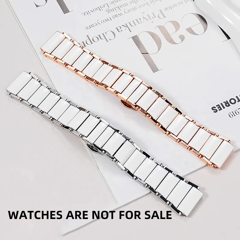 مناسبة لحزام ساعة Huawei GT5PRO، حزام ساعة رياضي ذكي watch4pro من السيراميك الأبيض، حزام ساعة نسائي أصلي جديد