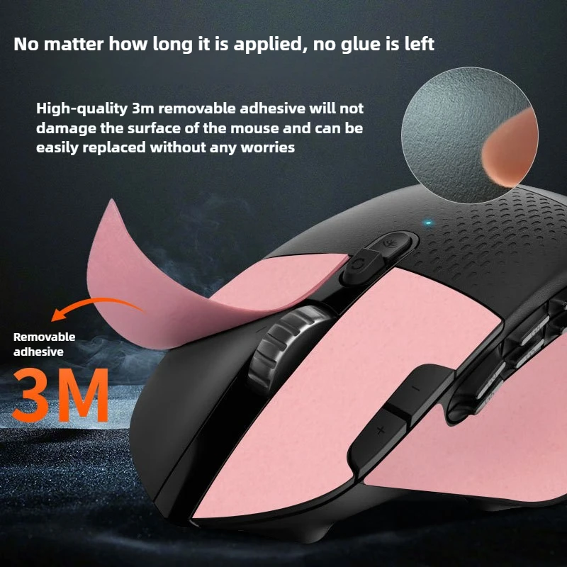 Multi-Color Anti-Slip Mouse Grip Tape For Logitech G604 – Sweat-Resistant Gaming Mouse Accessories For Computer Laptop Desktop