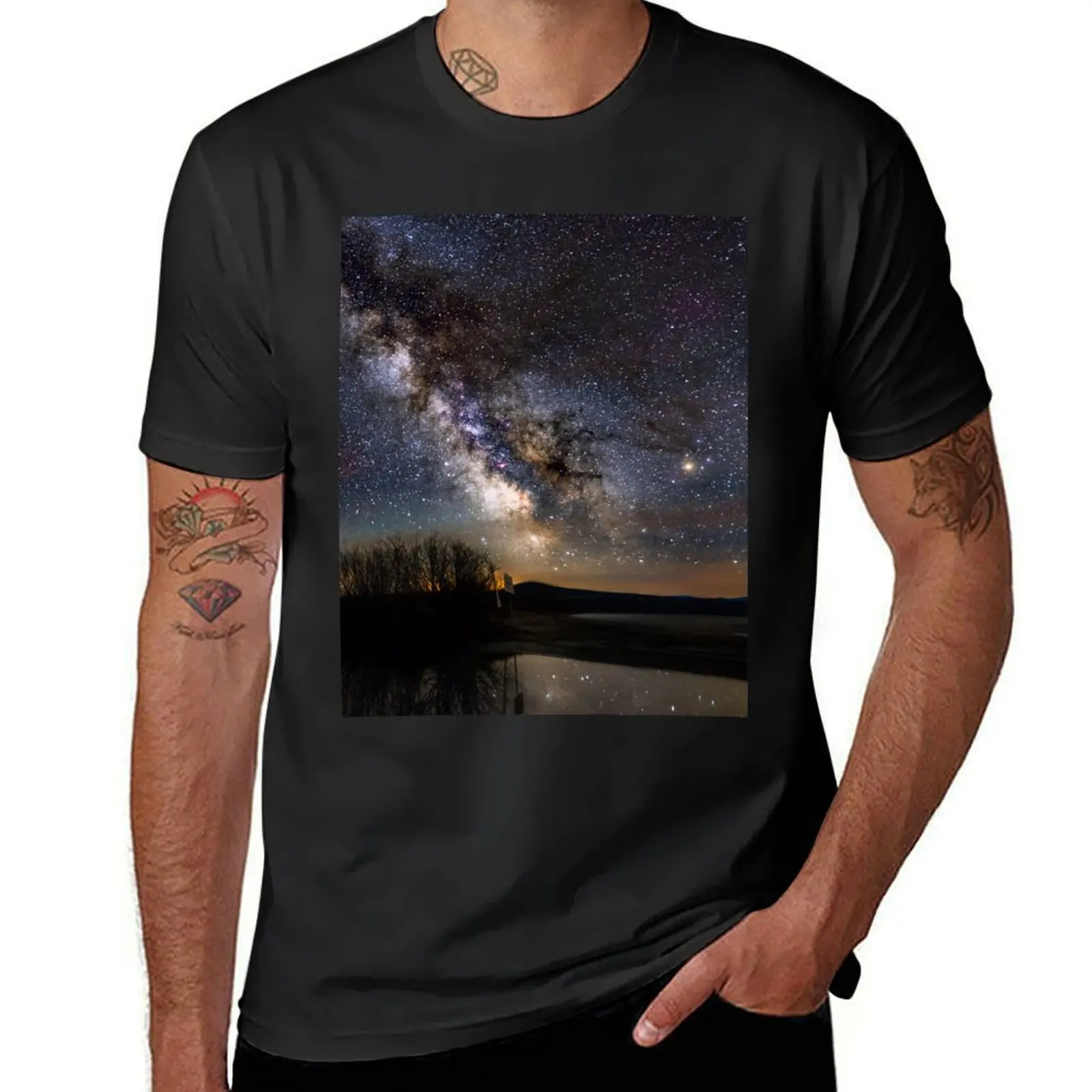 Milky Way T-Shirt quick-drying vintage summer clothes aesthetic clothes mens clothes