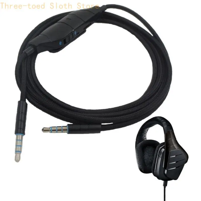 

Cable 1.5m Long Gaming Headset Line for G633 G635 G933 G935 Gaming Headset E74A