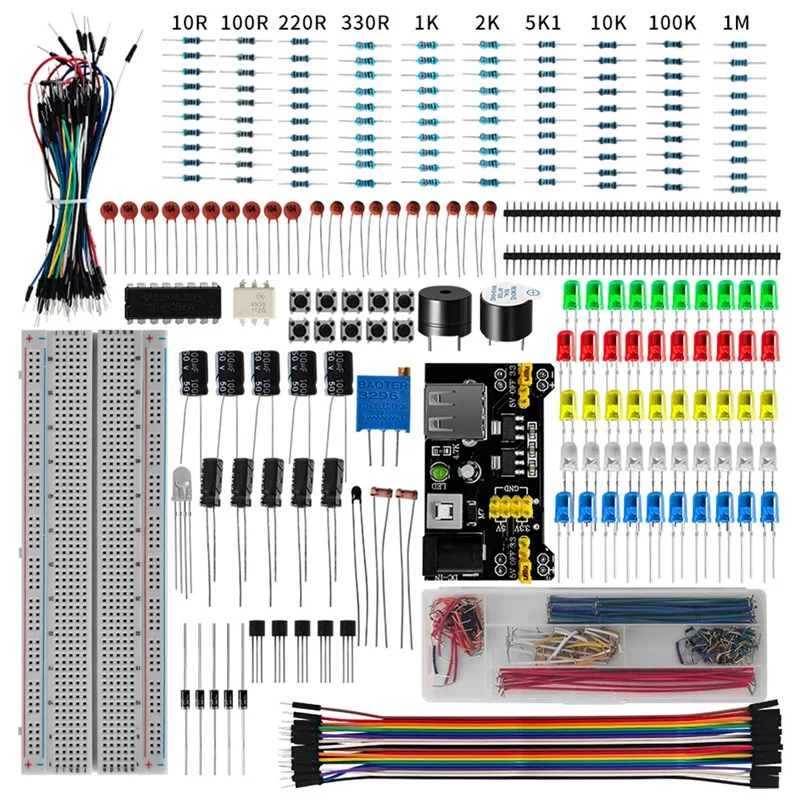 Starter Kit For Arduino R3 DIY Project Electronic Component Set With Box 830 Breadboard